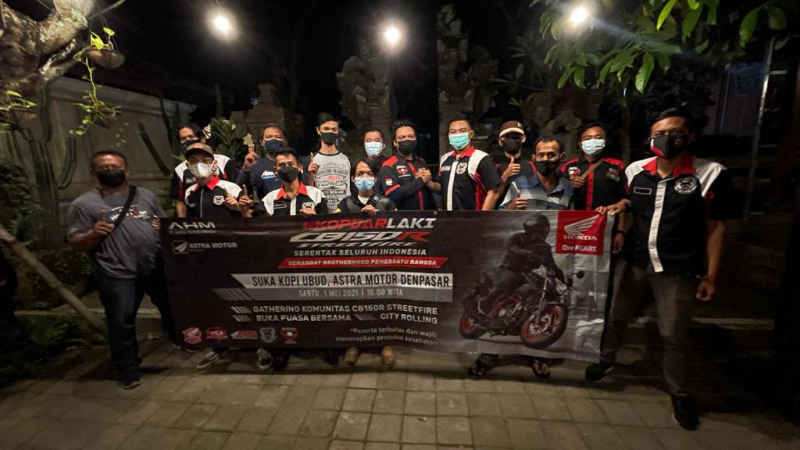  Astra Motor Bali Bersama Komunitas Penggemar Sport Honda Gelar “Kopdar Laki” CB150R Streetfire  
