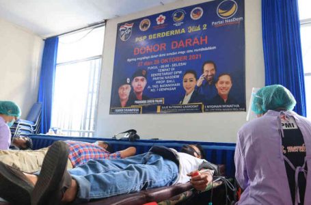 NasDem Bali Sumbang 186 Kantong Darah Rayakan Sumpah Pemuda