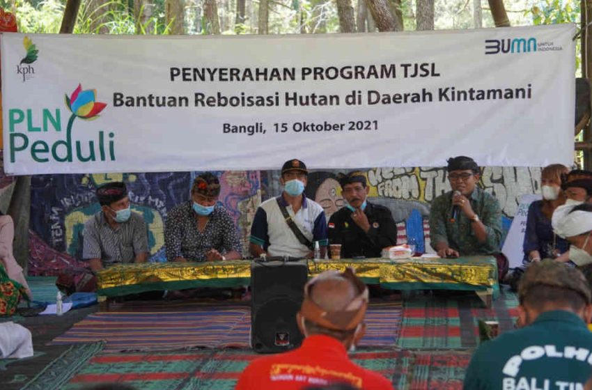 Peduli Lingkungan, PLN Lakukan Penghijauan Hutan Bangli