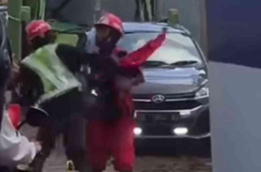 Sempat Viral, Dua Pekerja Proyek Jembatan di Jalan Gatsu Timur Denpasar Baku Hantam